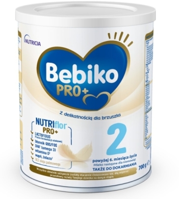 Bebiko PRO+ 2 mleko następne dla niemowląt powyżej 6. miesiąca życia 700 g