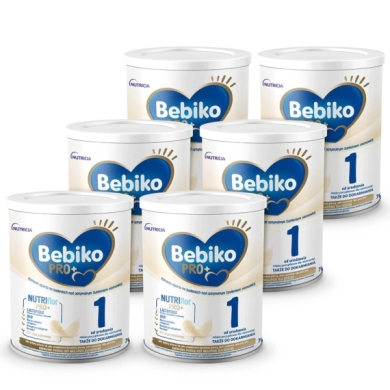 Bebiko Pro+ 1 mleko początkowe dla niemowląt od urodzenia 700 g Wielopak x6