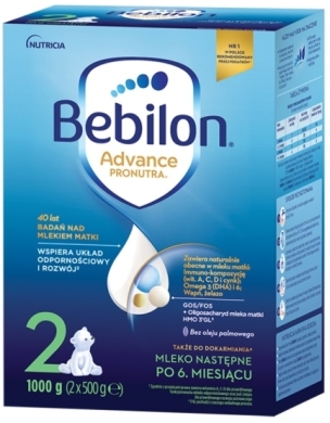 Bebilon 2 Advance Pronutra mleko następne po 6. miesiącu 1000 g