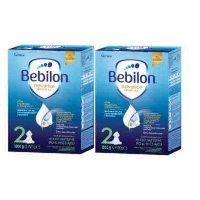Bebilon 2 Advance Pronutra mleko następne po 6. miesiącu 1000 g Wielopak x2