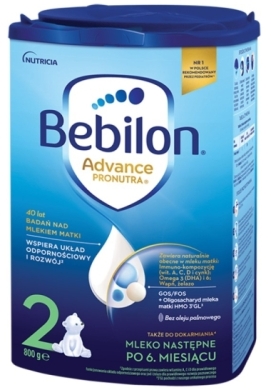 Bebilon 2 Pronutra Advance mleko następne po 6. miesiącu 800 g