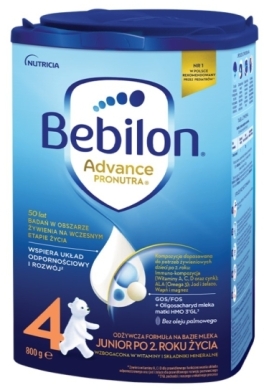 Bebilon 4 Advance Pronutra Junior formuła na bazie mleka po 2. roku życia 800 g