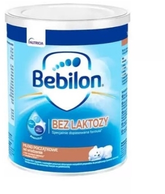 Bebilon Mleko początkowe od urodzenia bez laktozy 400g