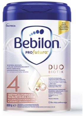 Bebilon PROfutura DUOBIOTIK 4 formuła na bazie mleka po 2. roku życia 800 g