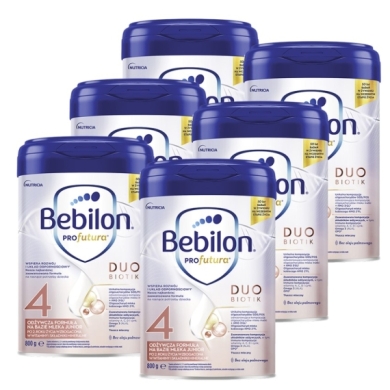 Bebilon PROfutura DUOBIOTIK 4 formuła na bazie mleka po 2. roku życia 800 g Wielopak x6