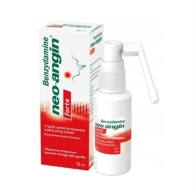 Benzydamine neo-angin forte aerosol 15ml