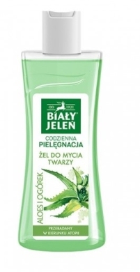 Biały Jeleń, Żel do mycia twarzy Aloes i Ogórek 265 ml