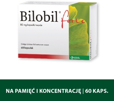 Bilobil Forte 0,08 g 60 kapsułek