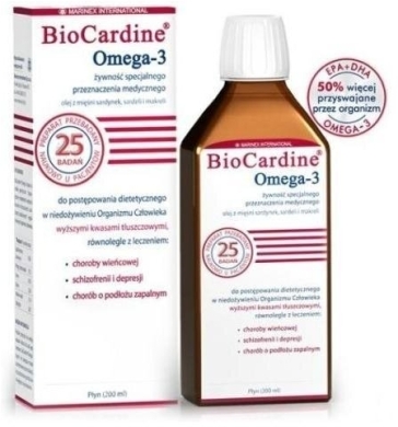 BioCardineOmega-3 olej 200 ml