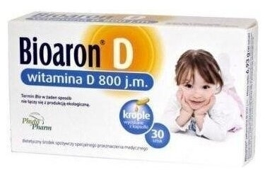 Bioaron Witamina D 800 j.m. 30 kapsułek