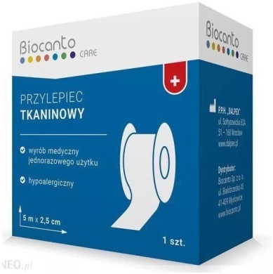 Biocanto Plaster tkaninowy 5 m x 2,5 cm 