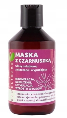Bioelixire maska z czarnuszką do włosów zniszczonych i wypadających 300 ml 