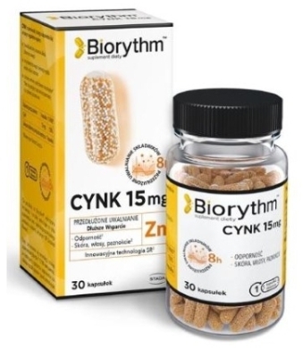 Biorythm Cynk 15 mg 30 kapsułek