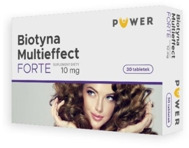 Biotyna Multieffect Forte 10mg 30 tabletek (Data ważności 29.02.2024)
