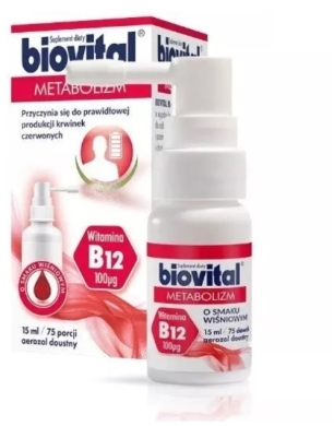 Biovital Metabolizm B12 spray 15 ml