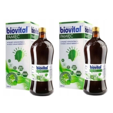 Biovital Pamięć płyn 1000 ml   Wielopak x2