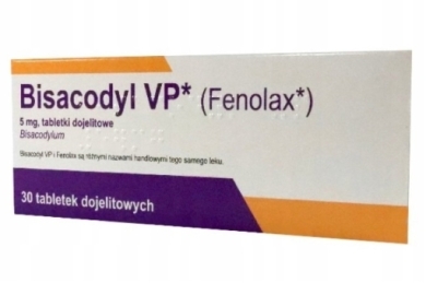 Bisacodyl VP tabletki dojelitowe 5 mg 30 sztuk
