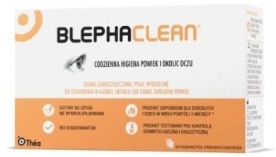 Blephaclean chusteczki do powiek 20 sztuk