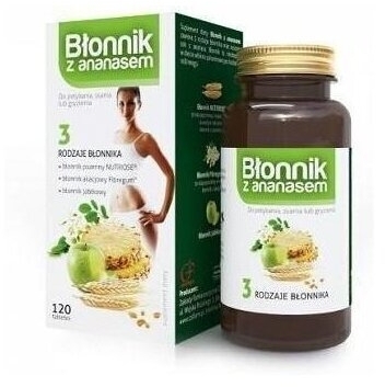 Błonnik z ananasem 120 tabletek