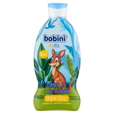 Bobini Kids płyn szampon, żel, płyn do kąpieli kangur 330 ml