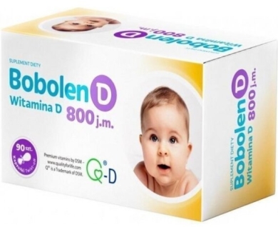 Bobolen D Witamina D 800 j.m. 90 kapsułek