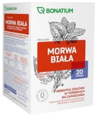 Bonatium Morwa biała Herbatka ziołowa 20 saszetek