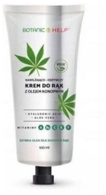 BotanicHELP Krem do rąk z olejem konopnym  100ml