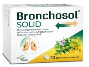 Bronchosol Solid 37,5mg+75mg 20 tabletek