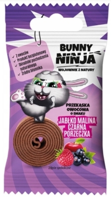 Bunny Ninja przekąska jabłko malina czarna porzeczka 15 g