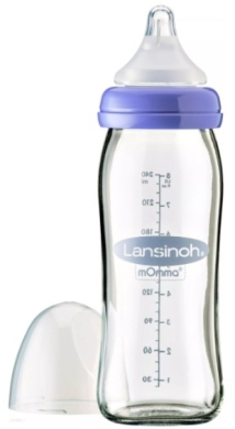 Butelka szklana Lansinoh240 ml ze smoczkiem NaturalWave 1 sztuka