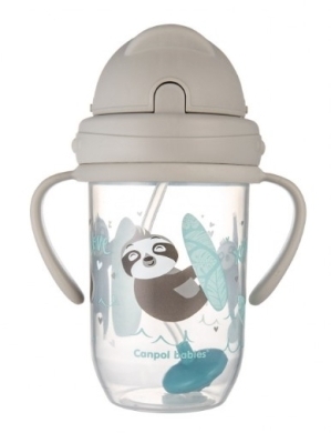 CANPOL BABIES Kubek niekapek z rurką i odważnikiem 270 ml 1 szt.