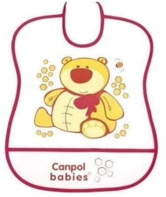 CANPOL Śliniak  plastikowy miękki 2/919