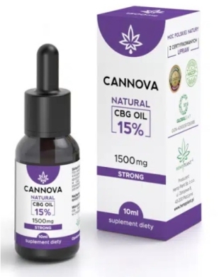 CBG Cannova Natural 15% olej 10 ml