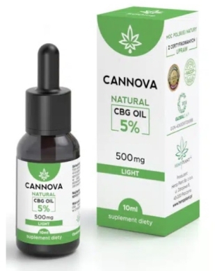 CBG Cannova Natural 5% olej 10 ml