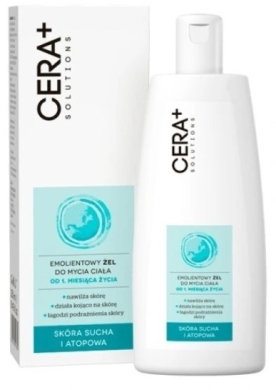 CERA+ SOLUTIONS Emolientowy żel do mycia ciała od 1 miesiąca życia 250 ml