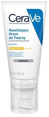 CERAVE Nawilżający Krem do twarzy SPF 30 dla skóry normalnej i suchej 52 ml