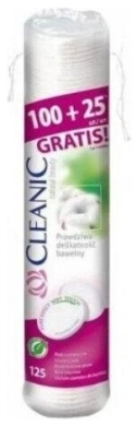 CLEANIC Płatki kosmetyczne Pure Effect 125 sztuk