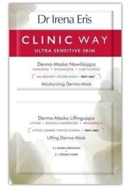 CLINIC WAY Dermo-maska nawilżająco-liftingowa 2 x 6 ml