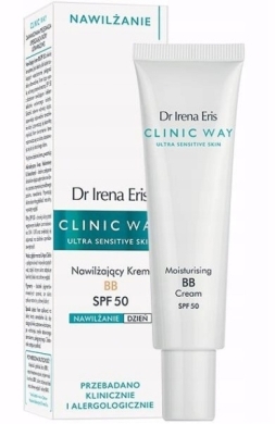 CLINIC WAY Nawilżający Krem BB SPF50 na dzień 30ml