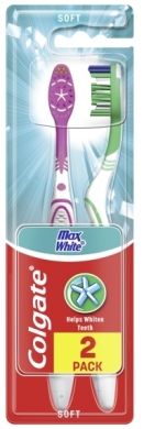 COLGATE MAX WHITE Szczoteczka do zębów miękka 2 sztuki