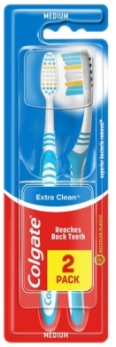 COLGATE Szczoteczka do zębów Extra Clean Medium 2 pack