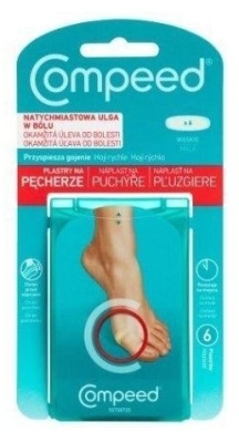COMPEED Plastry na pęcherze wąskie 6 sztuk