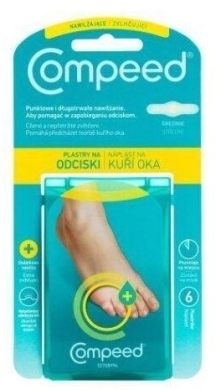 COMPEED plastry nawilżające na odciski 6 sztuk