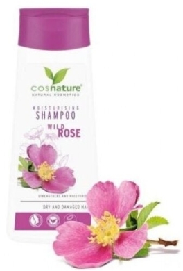 COSNATURE Naturalny nawilżający szampon do włosów z dziką różą 200 ml