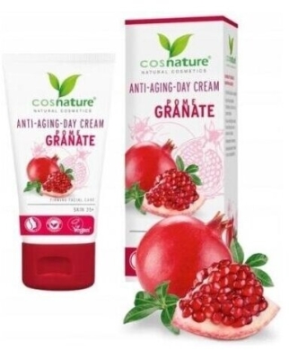 COSNATURE Naturalny przeciwstarzeniowy i ujędrniający krem na dzień z owocem granatu 50ml