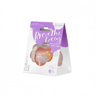 CURAPROX BABY Smoczek pomarańczowy rozmiar 0