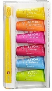 CURAPROX BE YOU Six-taste-pack zestaw mini pasty 6 x 10 ml + szczoteczka nr 5460
