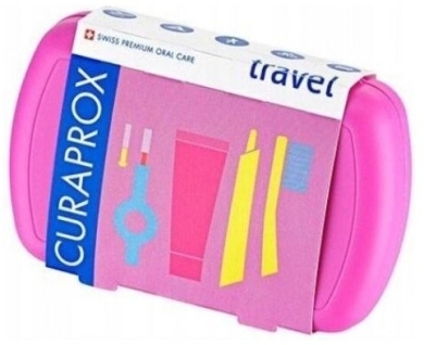 CURAPROX Travel Set Pink zestaw 1 sztuka
