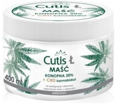 CUTIS Ł - ŁUSZCZYCA Maść konopna + CBD 20% 400ml
