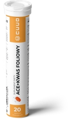 CUUD Ace + Kwas Foliowy 20 tabletek musujących